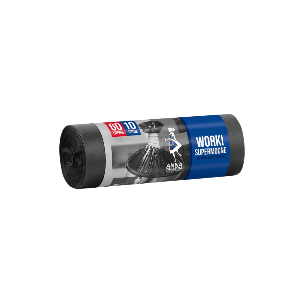 ANA SACI MENAJ 60L ULTRAREZISTENTI NEGRU 10BUC