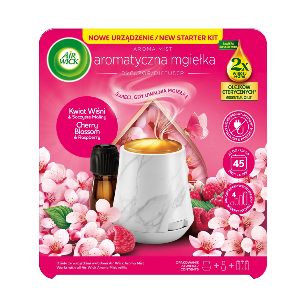 AIRWICK DIFFUSER ELECTRIC PARFUM 20ML CHERRY BLOSSOM&RASPBERRY