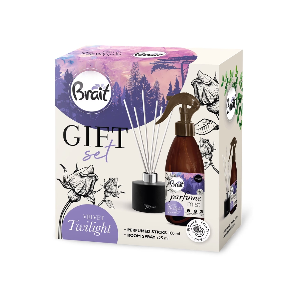 BRAIT CAS (BETISOARE PARFUMATE + SPRAY CAMERA250ML) VELVET TWILIGHT