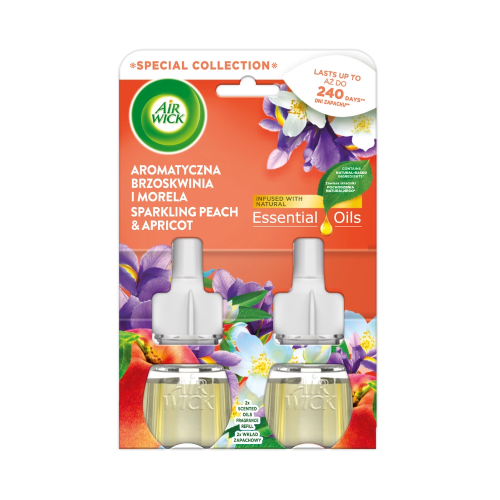 AIRWICK REZERVA ODORIZANT 2X19ML SPARKLING PEACH&APRICOT