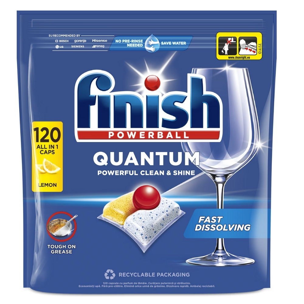 FINISH TABLETE QUANTUM ALL-IN-1 LEMON 120BUC