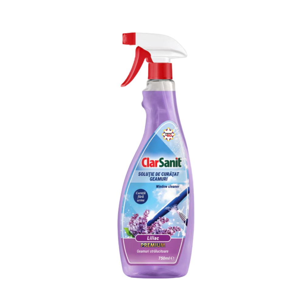 CLARSANIT SOLUTIE GEAMURI 750ML LILIAC