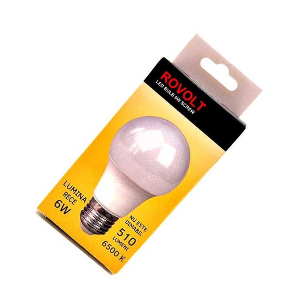 ROVOLT BEC LED 6W E27 LUMINA RECE