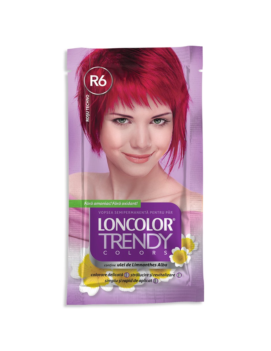 LONCOLOR TRENDY VOPSEA PAR SEMI 2X25ML R6 ROSU TECHNO