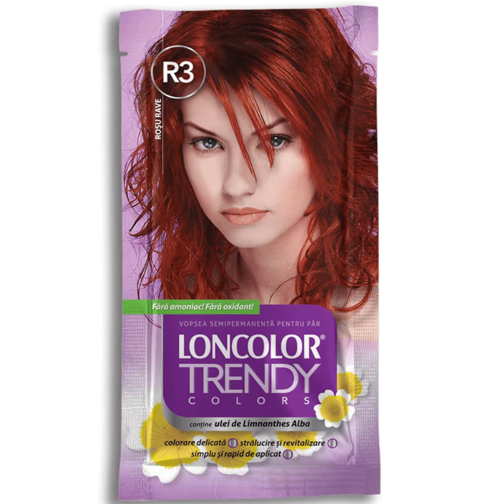 LONCOLOR TRENDY VOPSEA PAR SEMI 2X25ML R3 ROSU RAVE