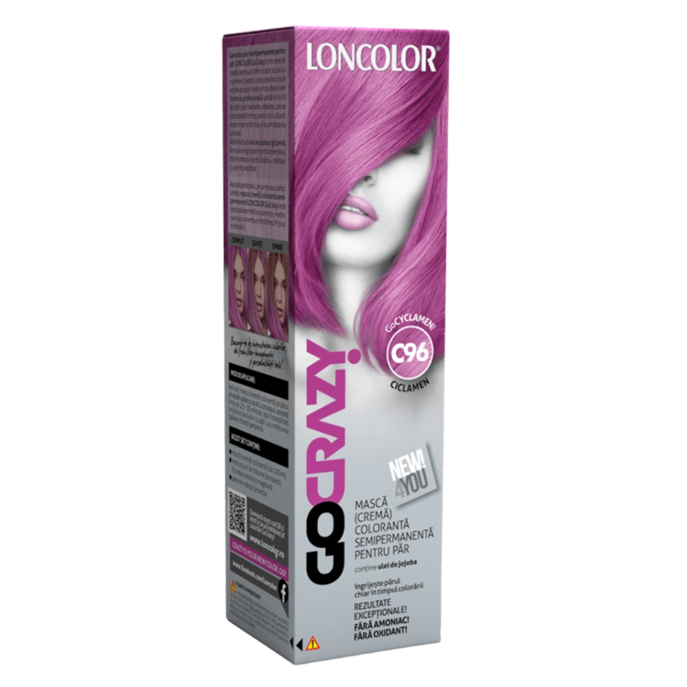 LONCOLOR GO CRAZY MASCA COLORANTA 100ML C96 CICLAMEN
