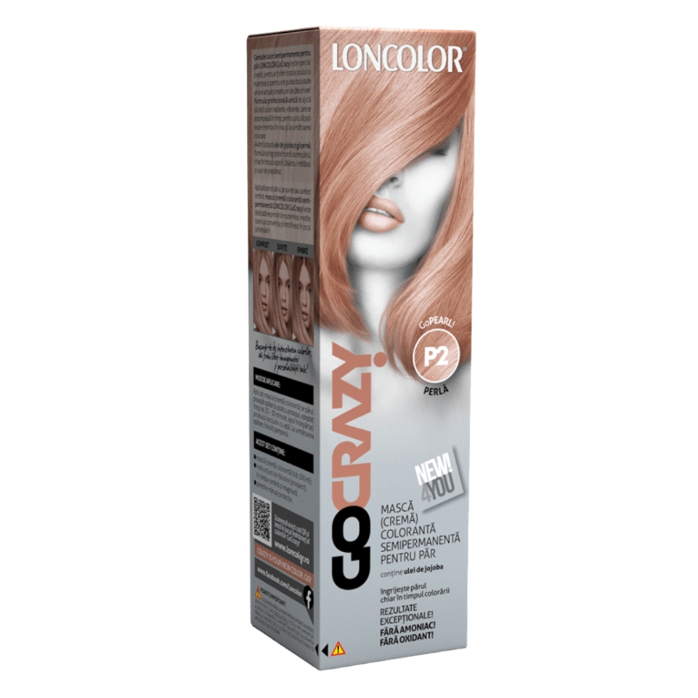 LONCOLOR GO CRAZY MASCA COLORANTA 100ML P2 PERLA