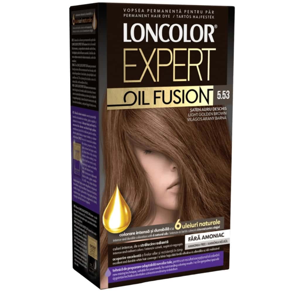 LONCOLOR EXPERT OIL FUSION VOPSEA PAR 5.53 SATEN AURIU DESCHIS