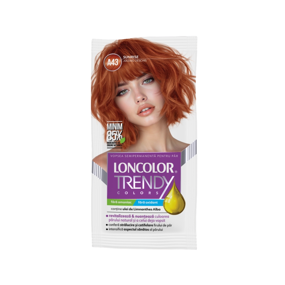 LONCOLOR TRENDY VOPSEA PAR SEMI 2X25ML A43 ARAMIU DESCHIS