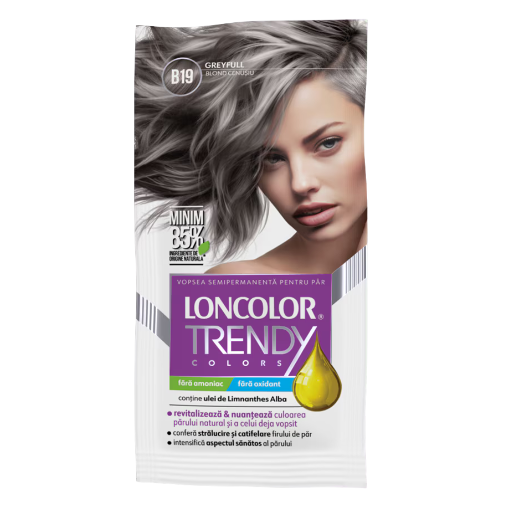 LONCOLOR TRENDY VOPSEA PAR SEMI 2X25ML B19 BLOND CENUSIU