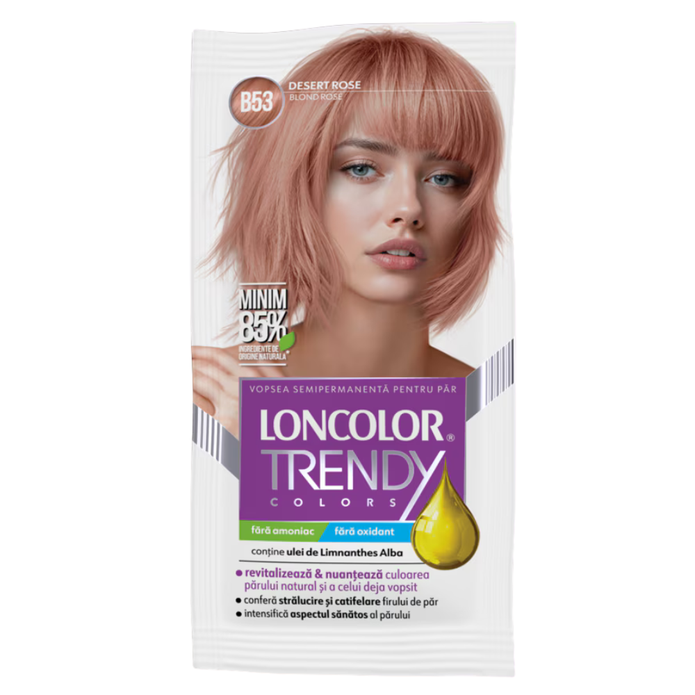 LONCOLOR TRENDY VOPSEA PAR SEMI 2X25ML B53 BLOND ROSE