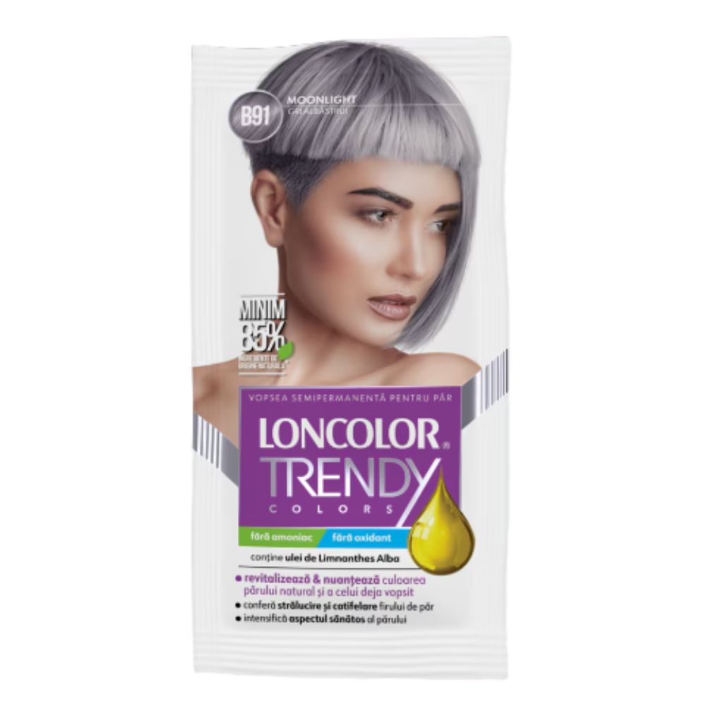 LONCOLOR TRENDY VOPSEA PAR SEMI 2X25ML B91 GRI ALBASTRUI