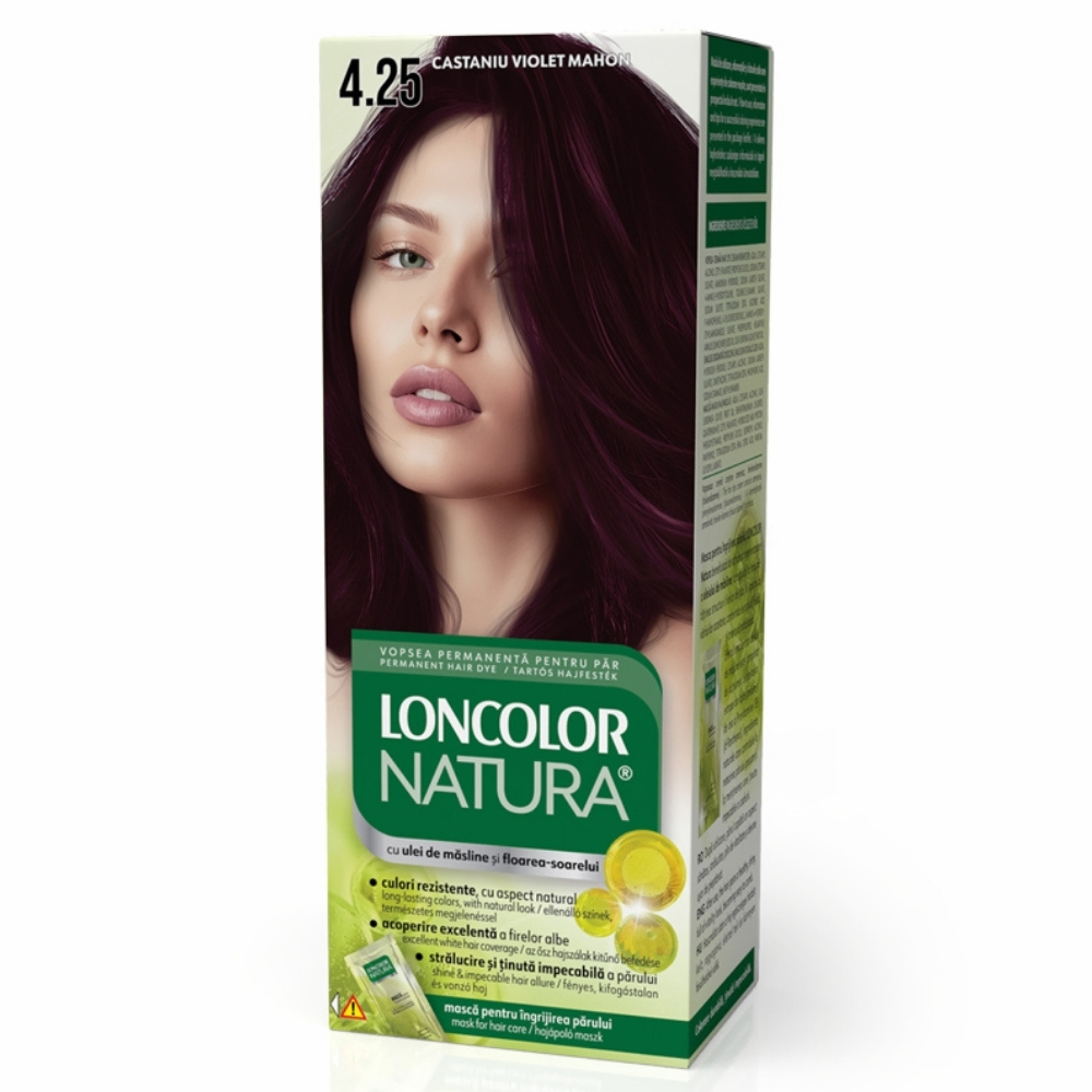 LONCOLOR NATURA VOPSEA PAR 4.25 CASTANIU VIOLET MAHON