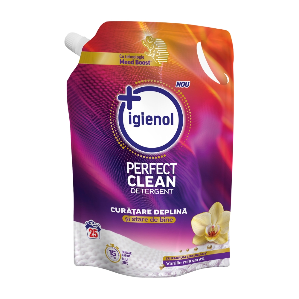 IGIENOL PERFECT CLEAN DETERGENT LICHID REZERVA 1L VANILIE 25SP