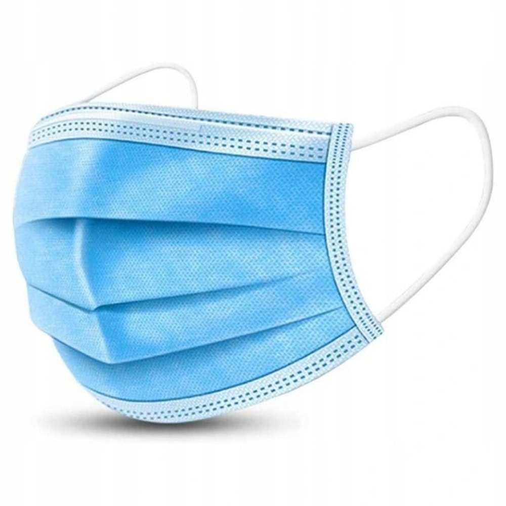 MASTI ACOPERITOARE FACIALE ALBASTRE 50 BUC/SET