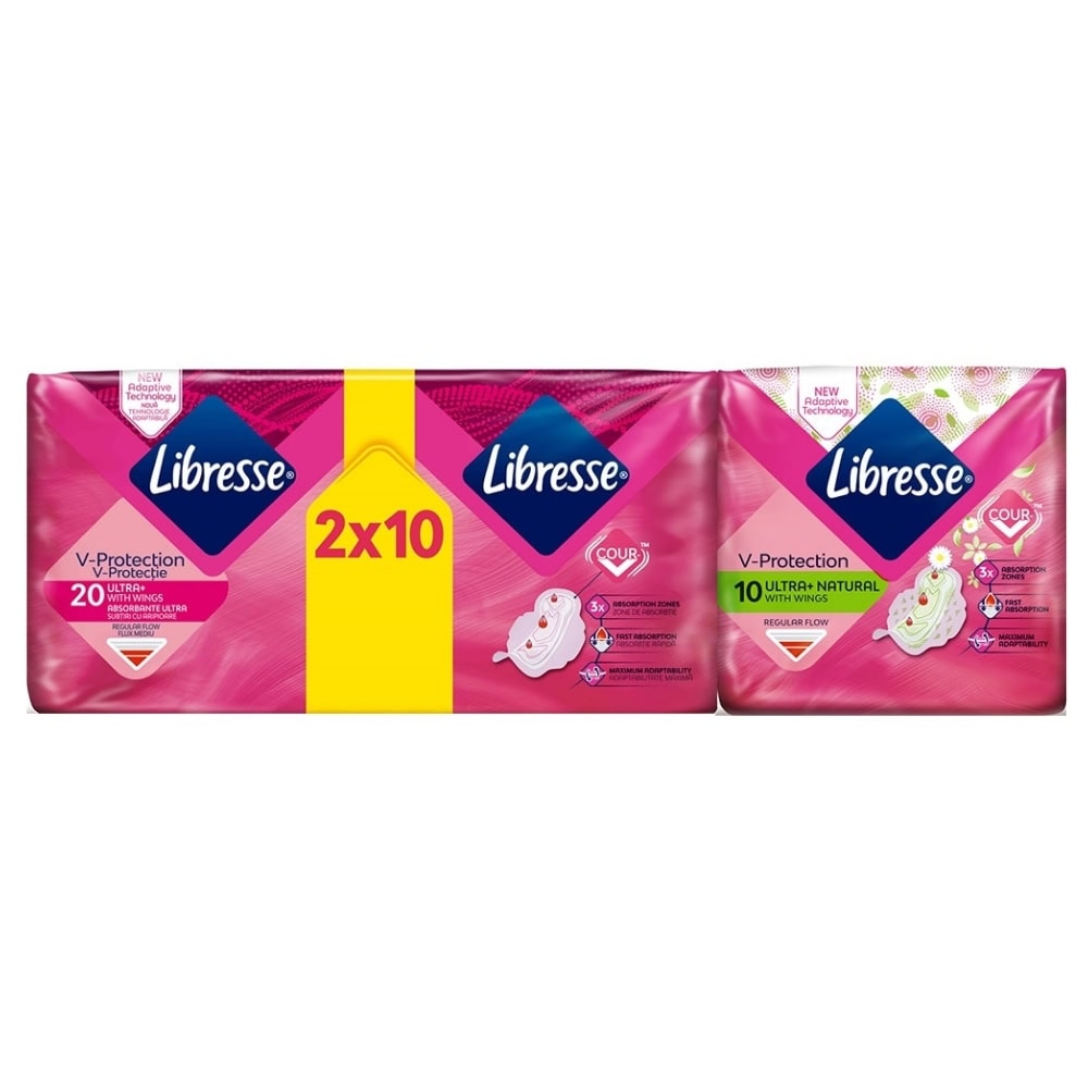 LIBRESSE ABSORBANTE ULTRA NORMAL 20BUC+ALOE VERA 10BUC PACHET