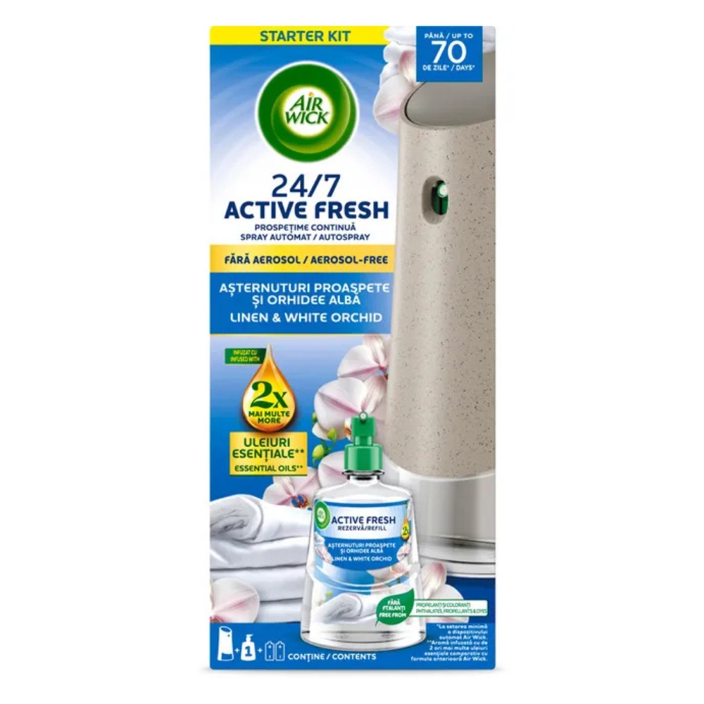 AIRWICK ODORIZANT ELECTRIC+REZERVA 228ML LINEN&WHITE ORCHID