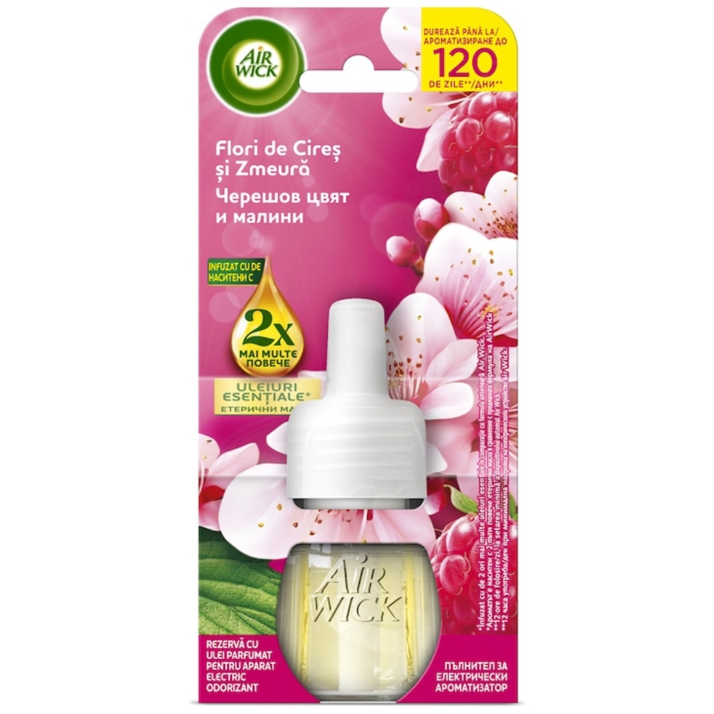 AIRWICK REZERVA ODORIZANT 19ML FLORI DE CIRES SI ZMEURA