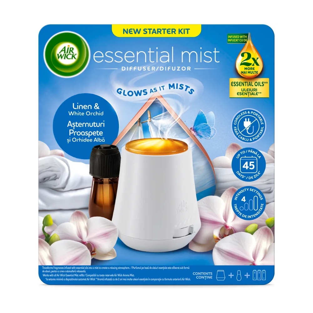 AIRWICK DIFFUSER ELECTRIC PARFUM 20ML LINEN&WHITE ORCHID