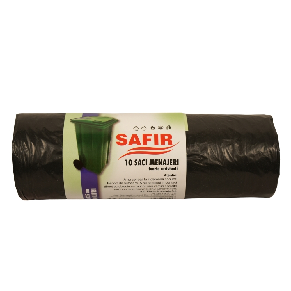 SAFIR SACI MENAJ 240L ALBASTRU 10BUC