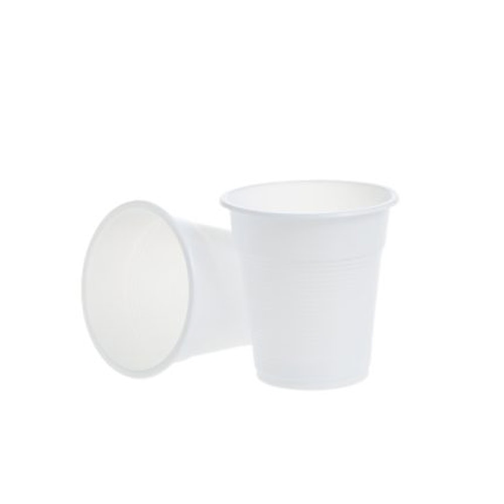 SAFIR PAHARE PLASTIC ALB 160CC 100BUC/SET