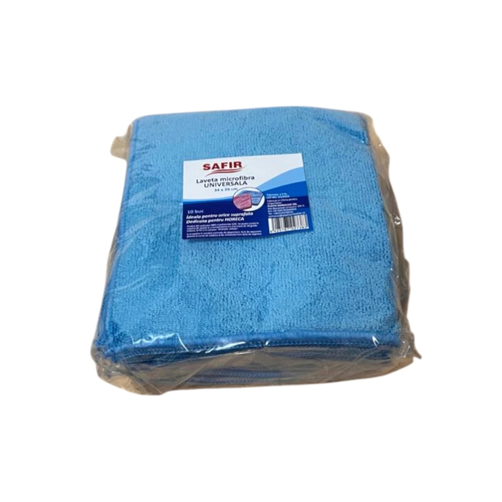 SAFIR LAVETA MICROFIBRA UNIVERSALA 34X39CM 10BUC/SET