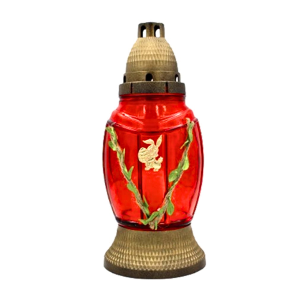 CANDELARIA CANDELA STICLA+CAPAC 90-5E ROSU