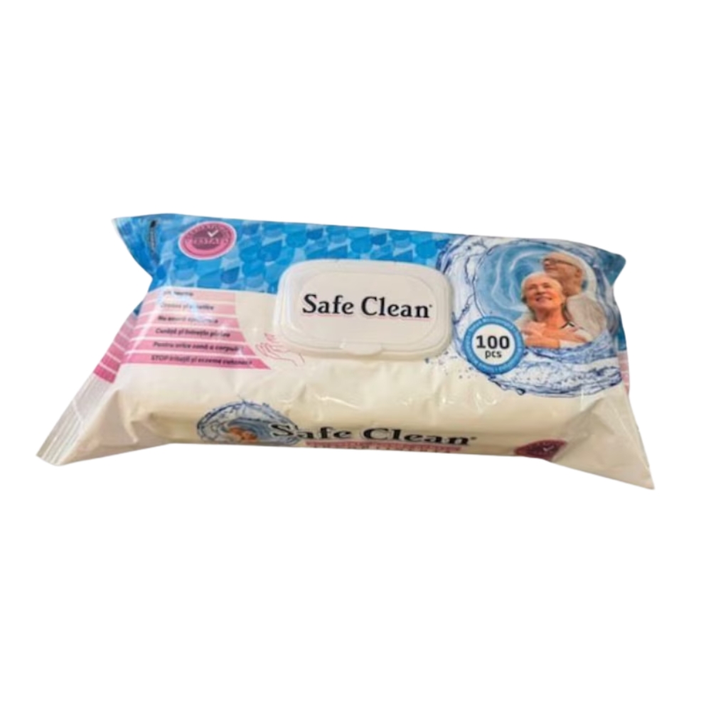 SAFE CLEAN SERVETELE UMEDE INCONTINENTA 100BUC