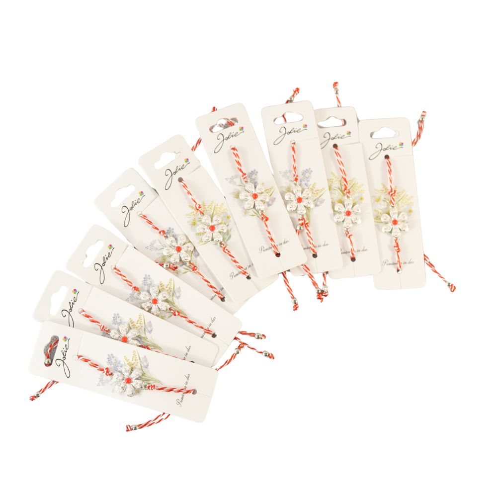 MARTISOR BRATARA ALB&ROSU 50BUC/SET