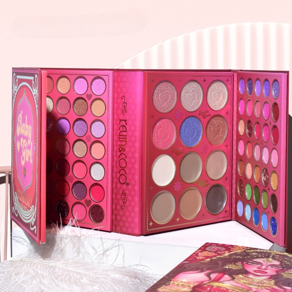 KEVIN&COCO PALETA MACHIAJ 117 CULORI GOOD LUCK 19X14.8X3.4CM