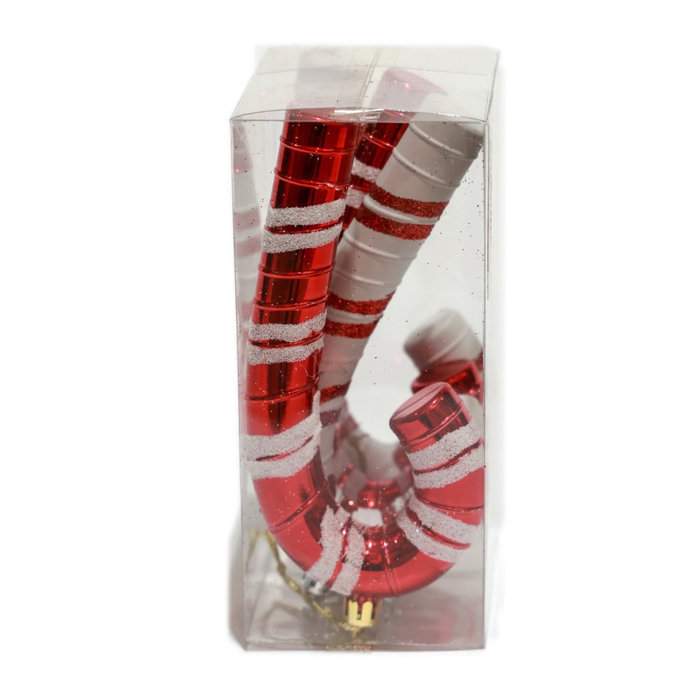 DECORATIUNE CRACIUN BASTON 15CM 4BUC GC14-54