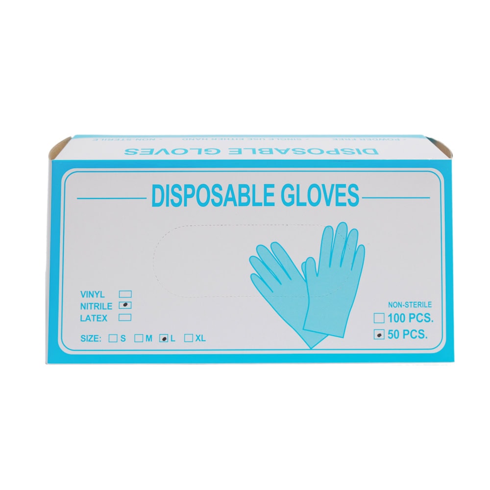 MANUSI ALBASTRE NITRIL L 50BUC G86-2