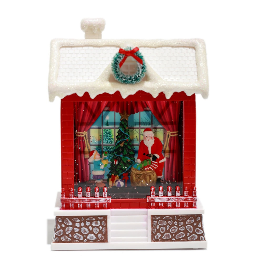 ORNAMENT CRACIUN CASUTA CRISTAL 14X8X19.5CM GC8-13