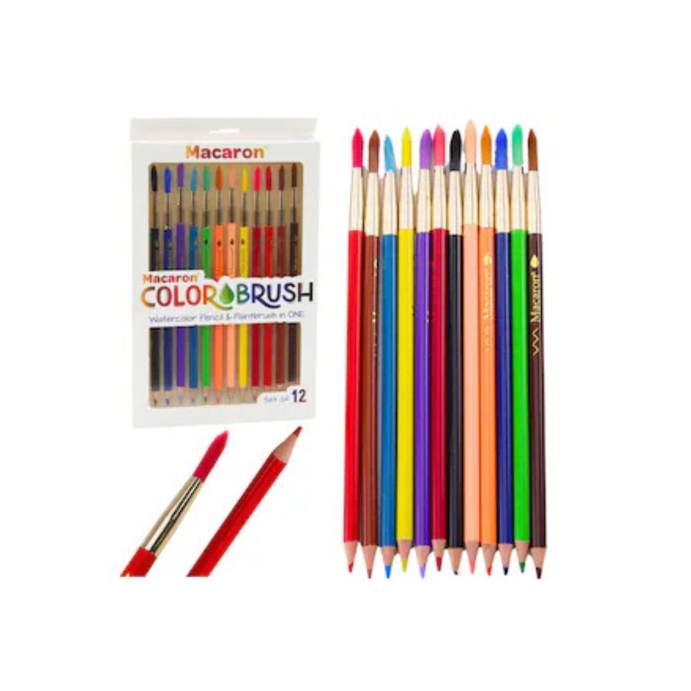 CREIOANE COLORATE MACARON COLOR BRUSH PENSULA 12BUC/SET