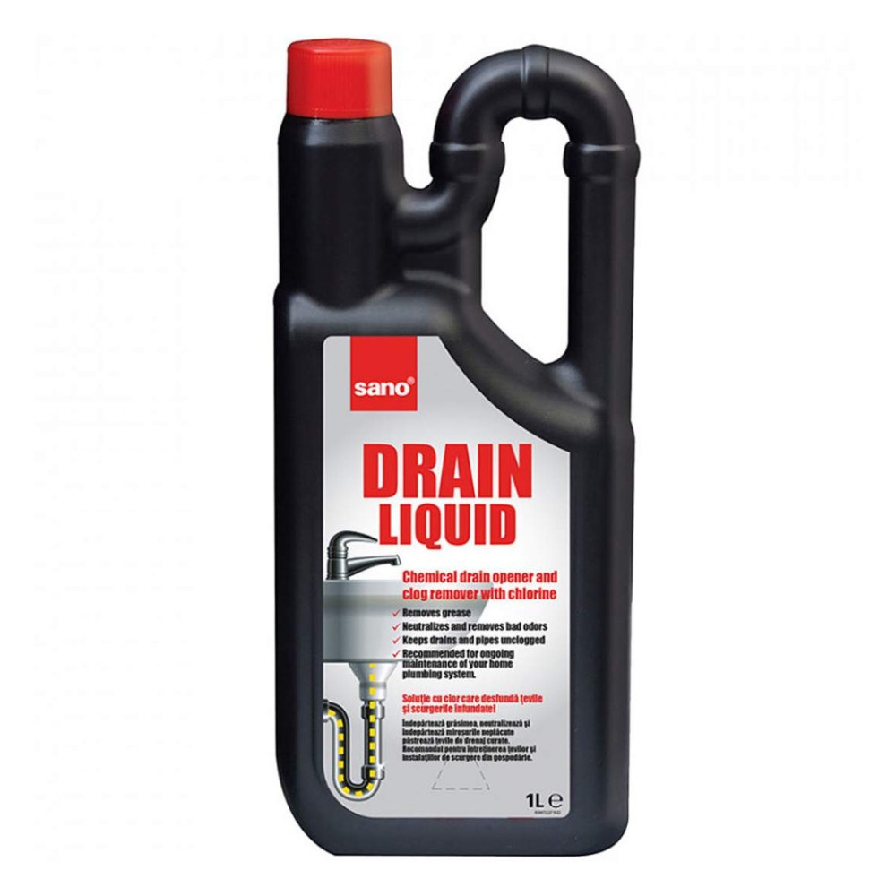 SANO DRAIN LICHID 1L TEVI&CHIUVETE&INSTALATII