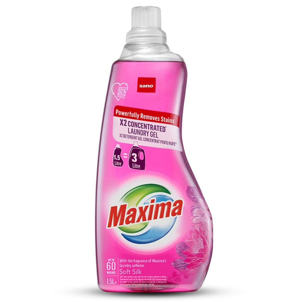 SANO MAXIMA DETERGENT LICHID 1.5L SOFT SILK 60SP