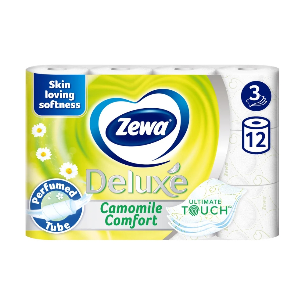 ZEWA HARTIE IGIENICA 3STR 12ROLE CHAMOMILE