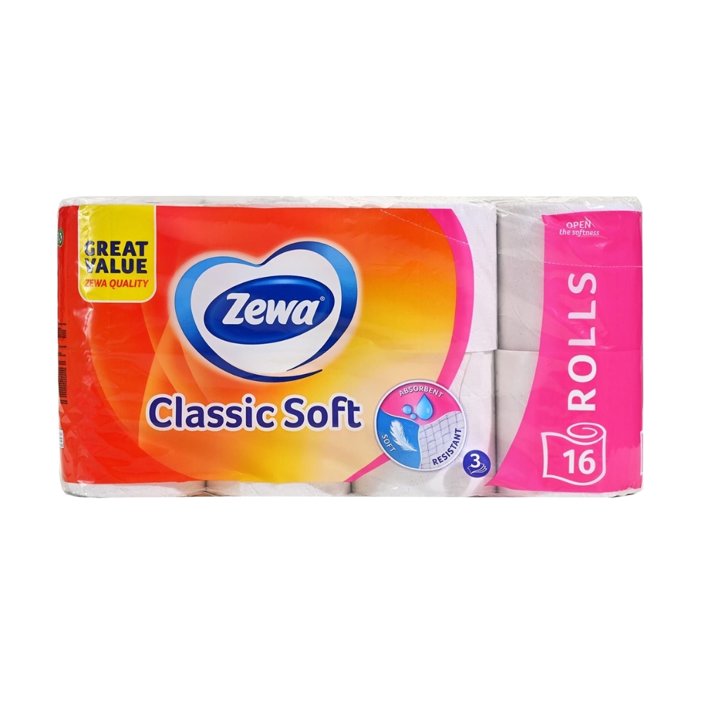 ZEWA HARTIE IGIENICA 3STR 16ROLE CLASSIC SOFT