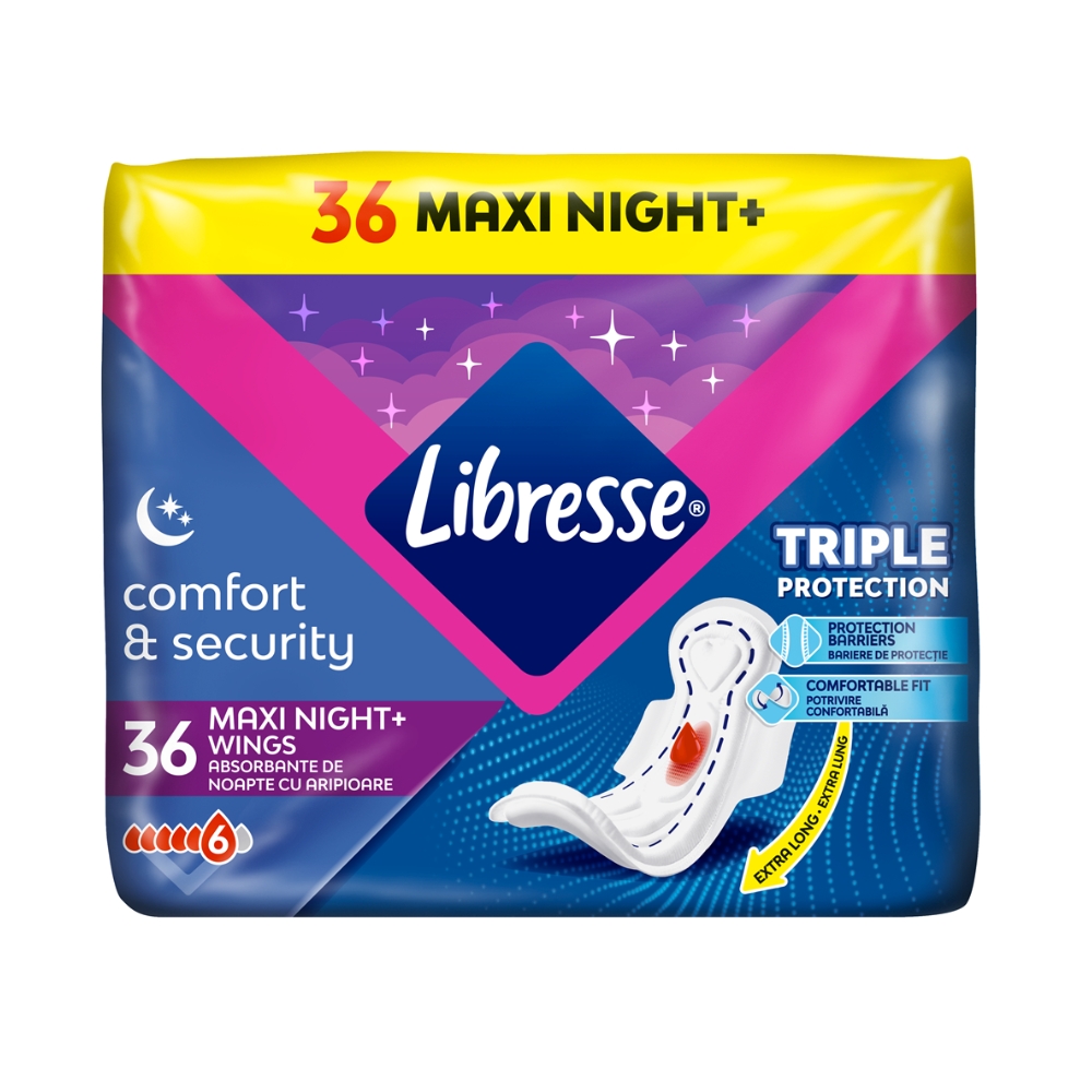 LIBRESSE ABSORBANTE NOAPTE 36BUC MAXI