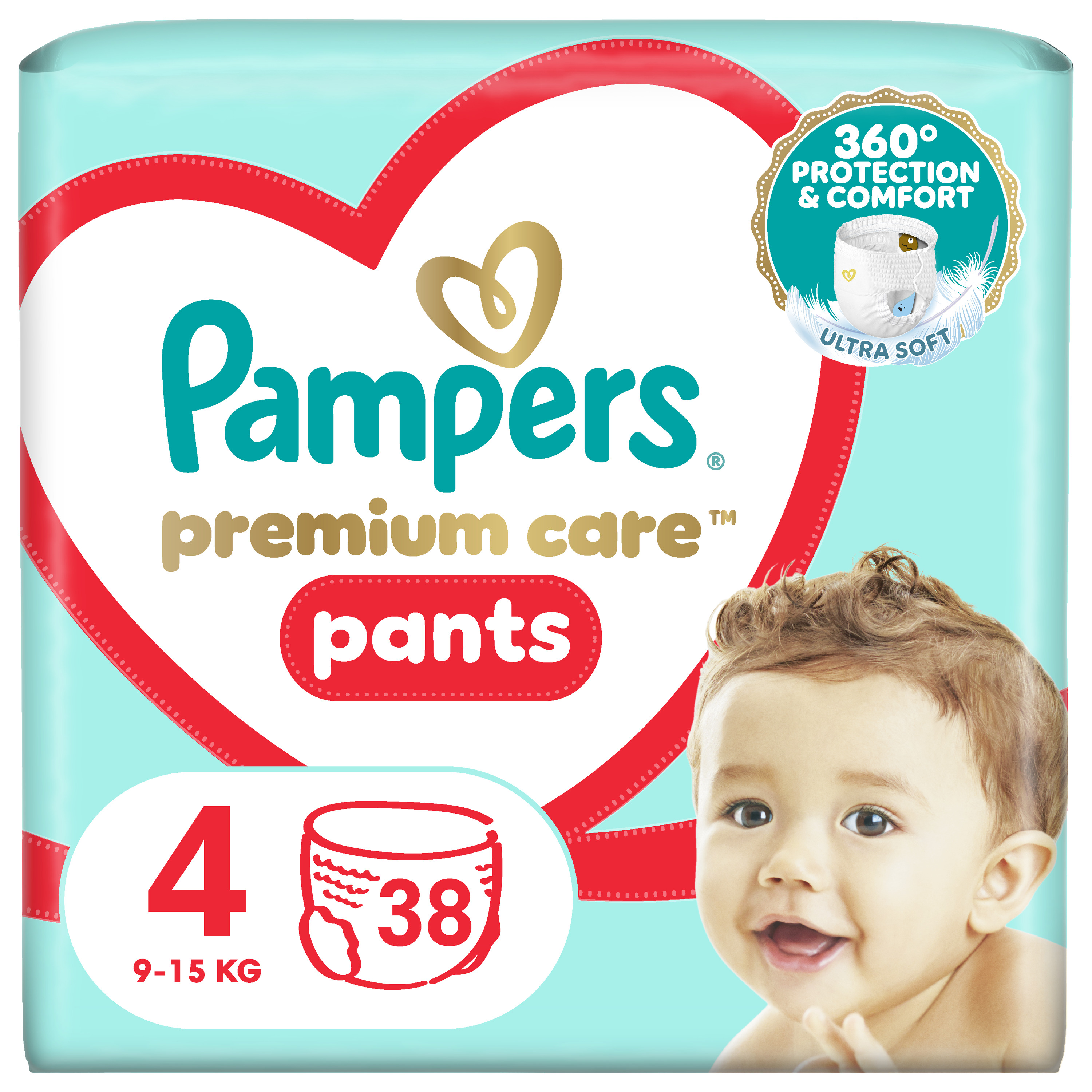 PAMPERS PREMIUM PANTS NR4 9-15KG 38BUC