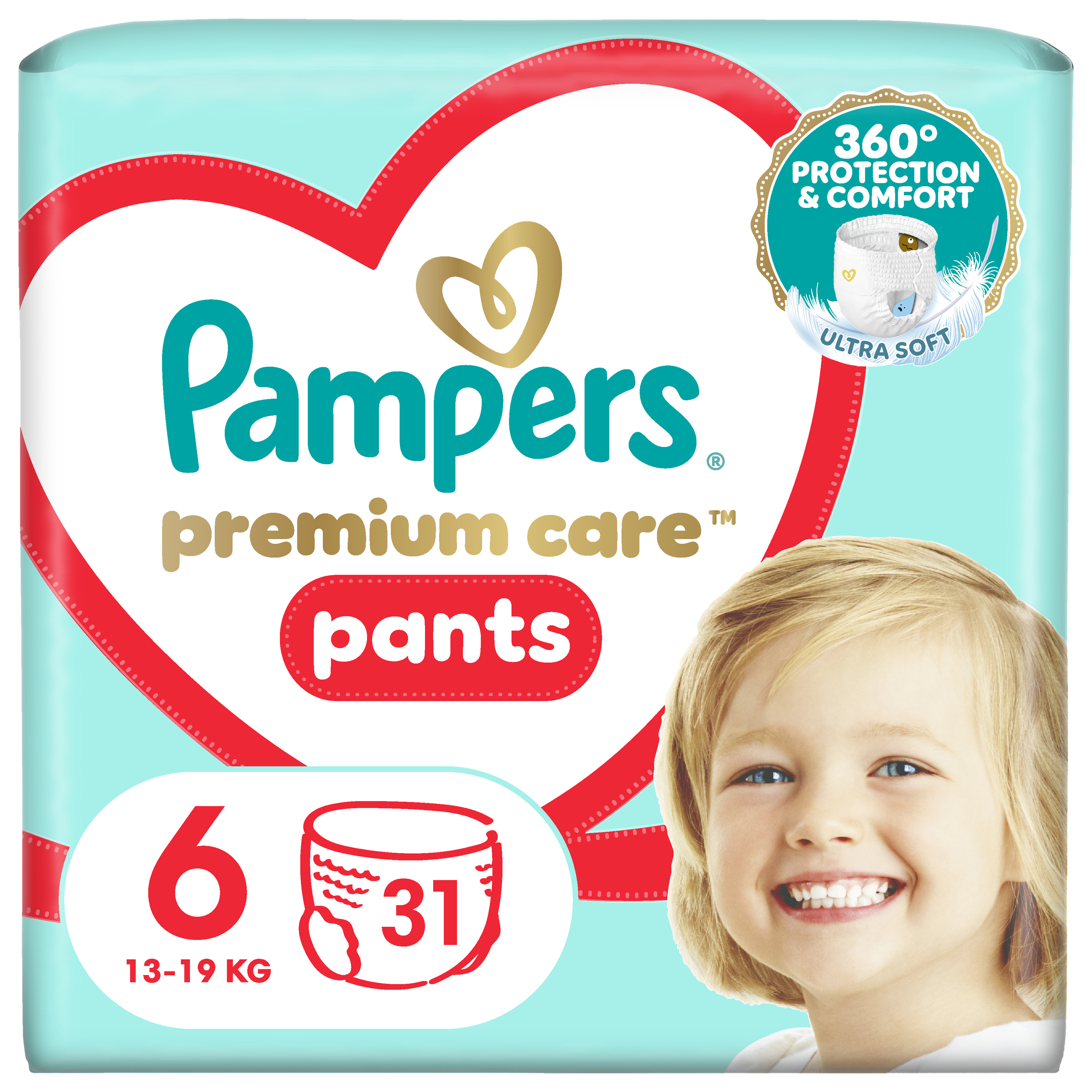 PAMPERS PREMIUM PANTS NR6 15+KG 31BUC