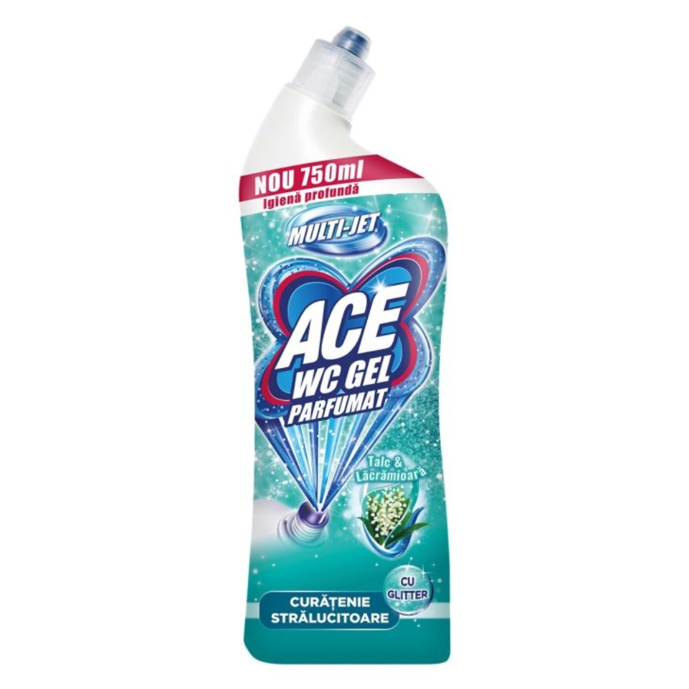 ACE WC GEL 750ML GLITTER TALC&LACRAMIOARE