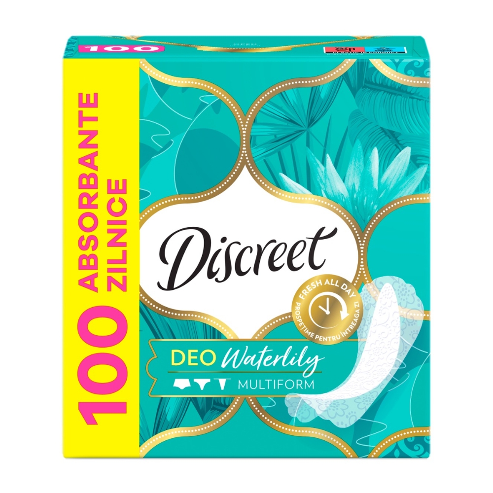 DISCREET ABSORBANTE ZILNICE 100BUC WATERLILY