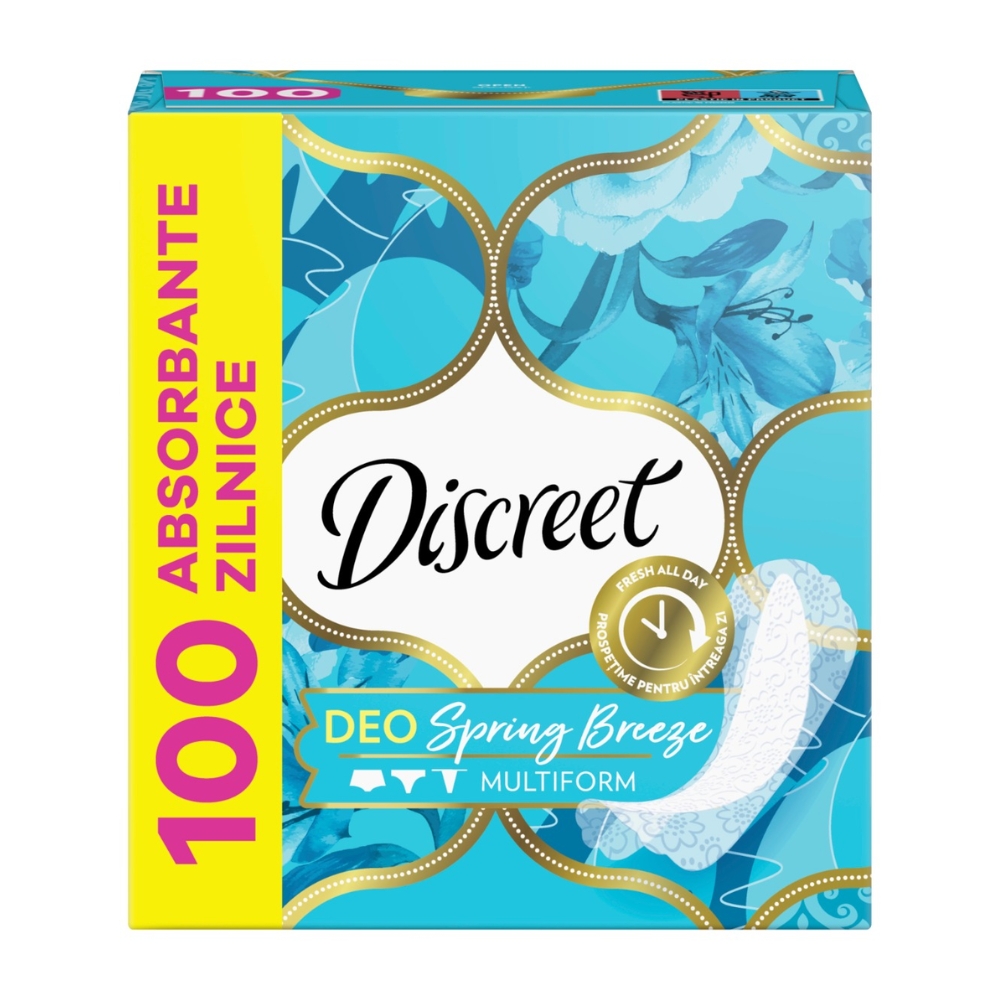 DISCREET ABSORBANTE ZILNICE 100BUC SPRING BREEZE