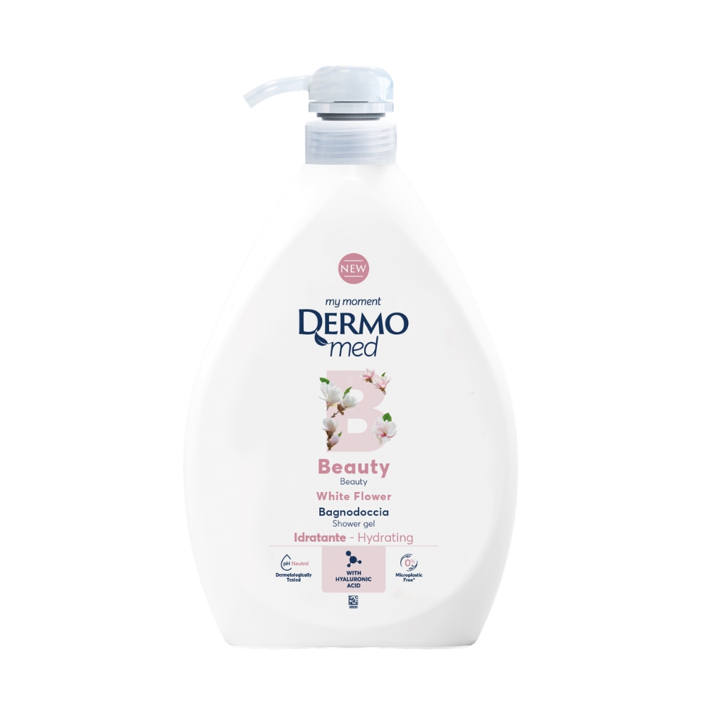 DERMOMED GEL DUS 1000ML WHITE FLOWER CU POMPITA