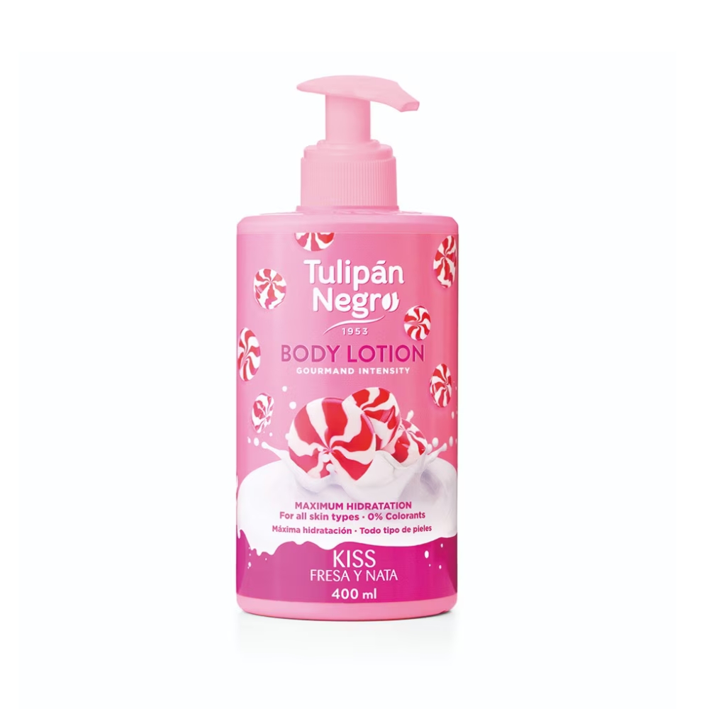 TULIPAN LOTIUNE CORP 400ML KISS FRESA Y NATA