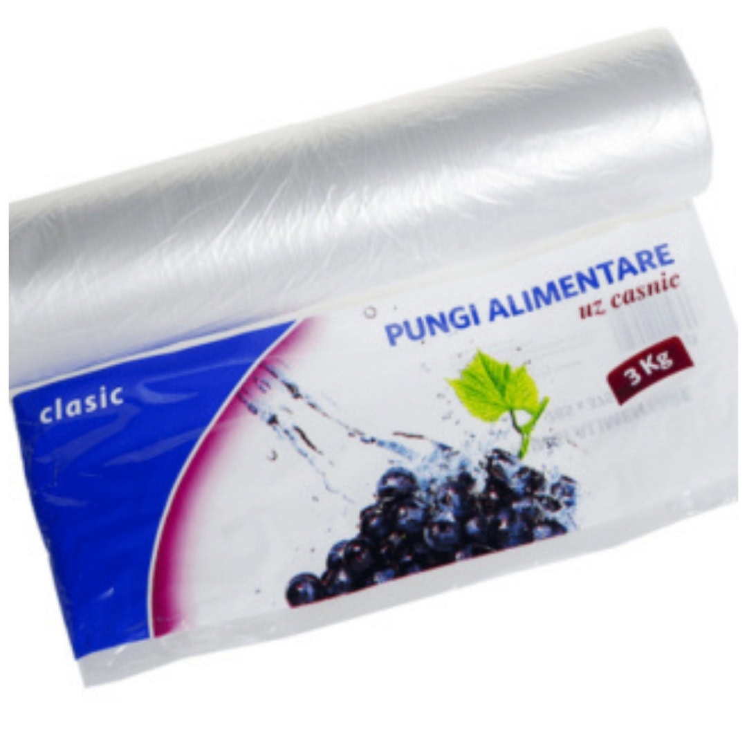 SAFIR PUNGI ALIMENTARE ROLA 285X375MM 3KG 350BUC