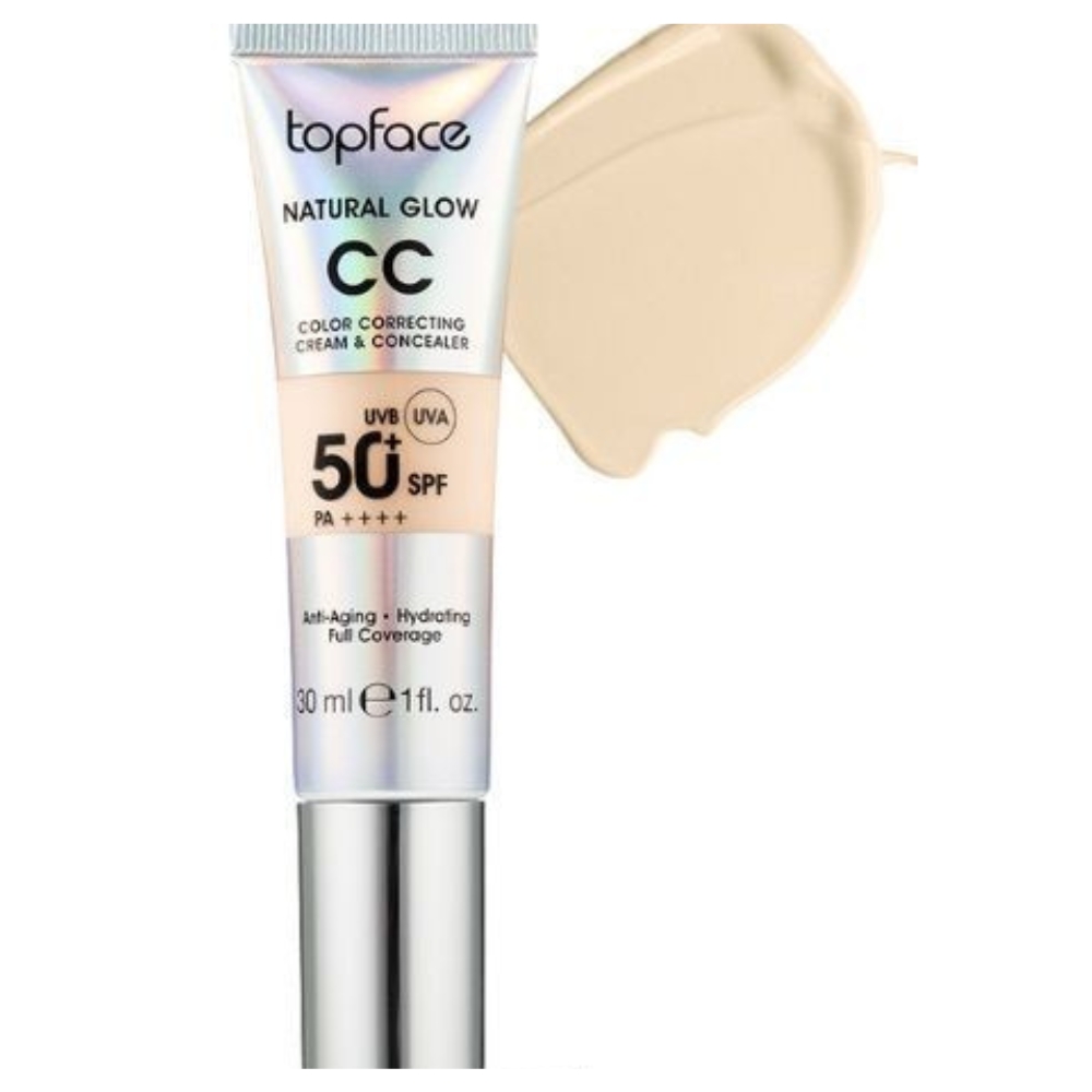 TOPFACE CC CREAM NATURAL GLOW SPF50 30ML 002 WARM BEIGE