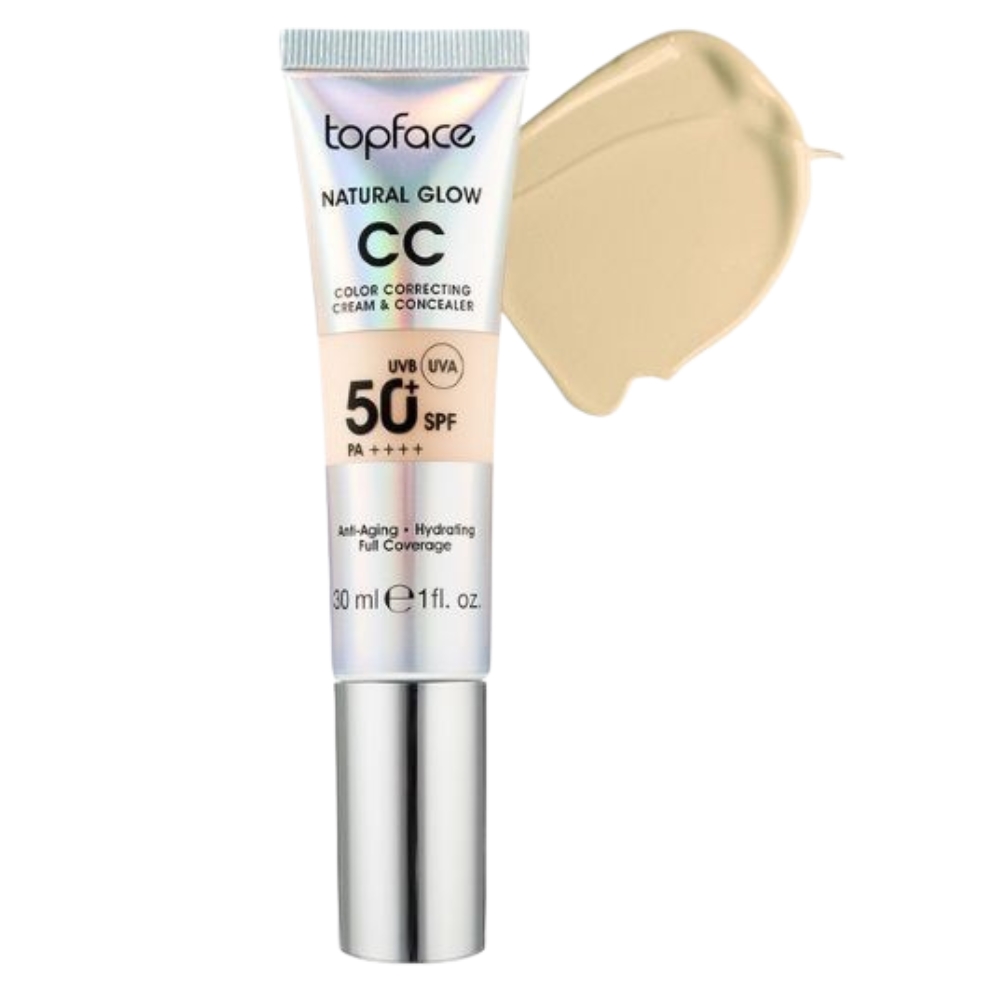 TOPFACE CC CREAM NATURAL GLOW SPF50 30ML 005 YELLOW SAND