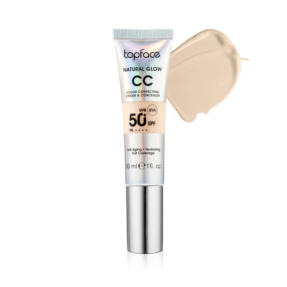 TOPFACE CC CREAM NATURAL GLOW SPF50 30ML 006 COOL SAND